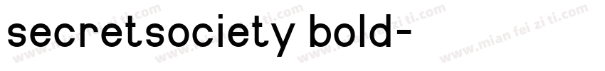 secretsociety bold字体转换